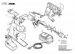 Bosch 0 601 938 756 Gbm 7,2 Ves-2 Cordless Drill 7.2 V / Eu Spare Parts